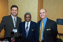 At reception for new ASME Fellows with Arun Muley and Massimo Ruzzene